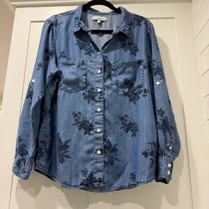 Eco Malibu‎ Blue Floral Shirt